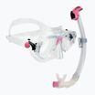 Set da immersione Cressi Marea + Seal Dry Jr chiaro/rosa