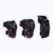 FILA FP Gears set di imbottiture per bambini nero/rosa