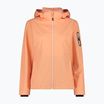 Giacca softshell donna CMP 39A5016 Zip Hood salmone