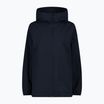 CMP giacca da pioggia donna 35Z5286 Fix Hood nero/blu
