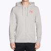 Felpa uomo Diadora Hoodie FZ Essential Sport grigio medio chiaro melange