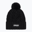 Berretto invernale Oakley Harper Pom Beanie nero/bianco con logo