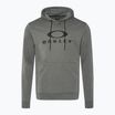 Felpa con cappuccio Oakley Bark Fleece da uomo, nuova, grigio atletico