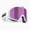 Occhiali da sci Bliz Rave opaco bianco/marrone rosa