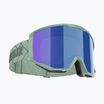 Occhiali da sci Bliz Spark verde opaco/marrone blu