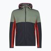 Felpa CMP Zip Hood antracite/salvia da uomo