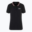 Maglietta donna EA7 Emporio Armani Golf Pro Polo Damier nero