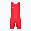 Tuta Nike Grappler Elite Singlet bianca e scarlatta da uomo