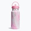 Hydro Flask Wide Flex Straw Cap Jelly 945 ml bottiglia termica rosa swirl
