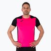 Maglia da corsa Joma Record II fluor rosa/nero da uomo