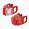 Set di luci per bicicletta Kellys Twins II rosso