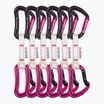 Ocun Raven QD Bio-Dyn-Ring climbing express 10 cm 6 pezzi rosa.