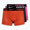 Boxer da uomo Nike Dri-FIT Cotton Trunk 3 paia rosso picante/fucsia laser/nero