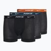 Boxer da uomo Nike Everyday Cotton Stretch Trunk 3 paia nero/marino arancio/nero