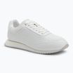 Calvin Klein Scarpe Donna HW0HW02574 Runner Lace Up Mono Pu Triple Bright White
