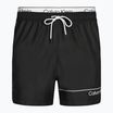 Pantaloncini da bagno Calvin Klein Medium Double neri da uomo