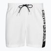 Pantaloncini da bagno Calvin Klein Medium da uomo con coulisse e grafica, classici e bianchi