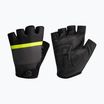Guanti da ciclismo Rogelli Hero II da uomo nero/fluoro/grigio