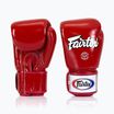 Guanti da boxe Fairtex Super Sparring - Pollice bloccato rosso