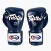 Guantoni da boxe Fairtex Super Sparring - Pollice bloccato blu