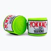 Bende da boxe YOKKAO Premium Handwrap 400 cm verde neon