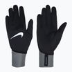 Guanti da corsa Nike Pacer Midweight RG da donna nero/grigio fumo/argento