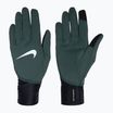 Guanti da corsa Nike Pacer Midweight RG da donna verde vintage/nero/argento