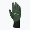 Guanti da corsa Nike Pacer Midweight RG da donna verde vintage/nero/argento