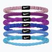 Elastici per capelli Nike Flex 6 pezzi rosa elementare/bordeaux/bianco