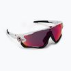 Occhiali da sole Oakley Jawbreaker bianco lucido/prizm road