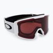 Occhiali da sci Oakley Line Miner L bianco opaco/prizm granato