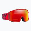 Oakley Line Miner L matte b1b redline/prizm torch iridium occhiali da sci