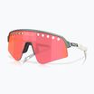 Occhiali da sole Oakley Sutro Lite Sweep argento opaco/blu colorshift/prizm trail torch