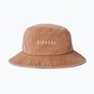 Cappello da donna Rip Curl Washed UPF Mid Brim, marrone lavato