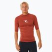 Camicia da bagno Rip Curl Waves Upf Perf S/S da uomo, rosso