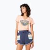 Rip Curl Block Party V Tee donna pesca brillante