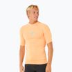Camicia da bagno Rip Curl Waves UPF Performance da uomo, con zest di mandarino