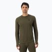 Uomo Mons Royale Cascade Merino Base Layer termico a maniche lunghe oliva scuro