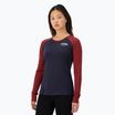 Donna termica attiva a maniche lunghe Mons Royale Icon Raglan ciliegia/ 9 ferro