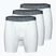 Under Armour Perf Cotton 6" boxer da uomo 3 paia bianco/nero