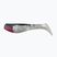 Esca in gomma Relax Hoof 3 Standard 4 pezzi nero/bianco perlato-argento glitterato