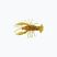 Relax Crawfish 1 Esca in gomma laminata 8 pezzi rootbeer/oro/nero glitter/giallo