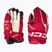 Guanti da hockey CCM Tacks XF Pro SR rosso/bianco