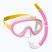 Mares Combo Jelly rosa/giallo/chiaro kit snorkeling per bambini