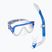 Set da snorkeling Mares Keewee Splash blue/white/clear