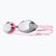 Occhiali da nuoto da donna TYR Blackops 140 Ev Racing Mirrored argento/ rosa/ bianco