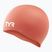 Cuffia da nuoto TYR Wrinkle Free Silicone coral/white