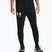 Pantaloni Under Armour UA Rival Terry Jogger nero/bianco anice da uomo