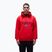 Felpa da uomo Napapijri Burgee Half Zip Hooded 2.0 rosso goji