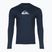 Quiksilver Solid Streak Uomo blazer navy/manica lunga da nuoto grigio